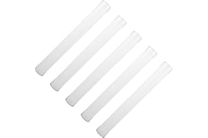 Mikinona 5pcs 31cm Mailing Tubes with Caps Frosted Plastic Poster Storage Tubes for Document and Artwork