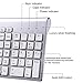 Wireless Keyboard Mouse, Sanhoton 2.4G Ultra Thin Portable Wireless Keyboard and Mouse Combo Compatible with Windows, Mac, Android Tablet (Silver)