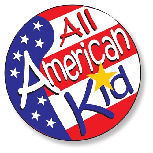 ZOCO - All American Kid Stickers (400 Count) - Patriotic Toys - 4th of July Party Favors - 2