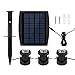 Powstro 3pcs Solar Powered Spotlights LEDs Super Bright Solar Powered Submersible Lamps RGB Color Changing Projection Light Outdoor LED Landscape Spotlight Solar Fish Tank Fountain Underwater Lighting