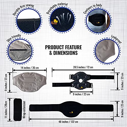 Great PraDucks Hot & Cold Packs for Injuries Reusable Heating & Cooling Compression Therapy