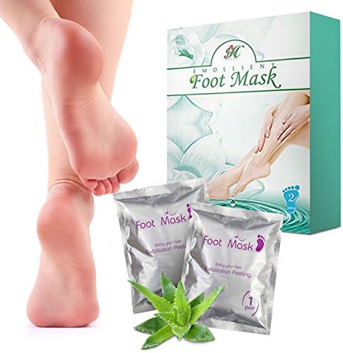 Exfoliating Foot Peel Mask (2-Pairs) - Peeling Away Calluses and Dead Skin cells, Repair Rough Heels, Get Silky Soft Feet by Purtoca