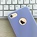 ULAK iPhone 7 Case, Lavender Slim Fit Liquid Rubber & Silicone Protective Shock Absorption Cover with Soft Microfiber Cloth Lining Cushion for Apple iPhone 7 4.7 Inch,Purple