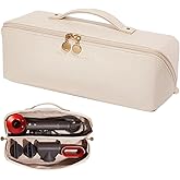 Linpr Travel Case Compatible with Dyson Airwrap Styler, Portable Supersonic Hair Dryer Travel Storage Bag, Waterproof Carrying Case Organizer for Shark Flexstyle and Attachments (White)