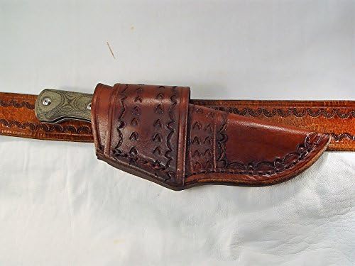 Tops Eagles Shadow leather horizontal sheath only no knife