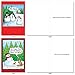 NobleWorks - 10 Assorted Funny Cards for Christmas - Cartoon Humor, Boxed Happy Holiday Notecards with Envelopes - Holly Jolly Rice Cakes A5557XSG-B1x10