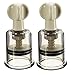 HiiBaby 2pcs L Size (Dia. 1.5in) Twist No Pump Suction Cupping Nipple Enhancer Enlargement Breast Enlarger Vacuum Rotary bondage Fetish - Firmer, Perkier, Larger Nipples