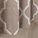 jinchan Curtains Taupe Linen Living Room Drapes Light Filtering Moroccan Tile Print Window Treatment for Bedroom Curtain Flax Textured Geometry Lattice Grommet Dining Room 84 Inch Length 2 Panels