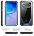 Poetic Galaxy S10 Plus Rugged Clear Case, Full-Body Hybrid Bumper Cover, Support Wireless Charging, Without Built-in-Screen Protector, Guardian Series, Case for Samsung Galaxy S10 Plus 2019, Blue