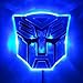 TORCHSTAR Edge Glowing LED Transformers Autobots Car Emblem - Blue