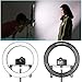Neewer 19 inches Ring Light Dimmable Bi-Color LED Lighting Kit with Stand Bracket, 192 LED Beads, 3200-5600K, CRI 96+ for Studio YouTube Video Photography (AC/Battery Powered, Battery Not Included)