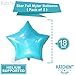 Blue 1st Birthday Boy Decorations - Large, 40 Inch | Number 1 Balloon with Mylar Cake and Star Balloons Pack | First Birthday Balloons | 1st Birthday Decorations for Baby Boy | 1 Year Old Birthday
