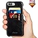 iPhone 8 Plus Case, iPhone 7 Plus Case, Benuo[Card Slot Vintage Series] Premium Genuine Leather Card Case,3 Card Slots, Ultra Slim, Soft Leather Cover for iPhone 8 Plus/7 Plus 5.5 inch(Stylish Black)