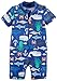 Carter's Baby Boy's Rashguard Swimwear, Blue sea, 12M