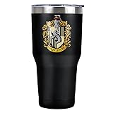 Harry Potter Hufflepuff Crest Black Stainless Steel