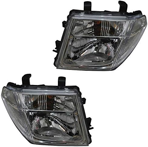 1 Pair Headlight For PATHFINDER NAVARA D40 Front Head light 2005 2006 2007 2008 2009 2010