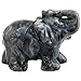 mookaitedecor Labradorite Crystal Elephant Sculpture Statue Crafts Healing Reiki Pocket Gemstone Figurines 1.5 Inch