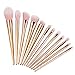 Lookatool 12PCS Make Up Foundation Eyebrow Eyeliner Blush Cosmetic Concealer Brushes (Rose Gold)