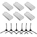 Accessories Replacement Parts Fit for ILIFE V3 V3s V3s pro V5 V5s V5s pro Robot Vacuum Cleaner - Filters and Side Brushes(Left+Right),Pack of 12
