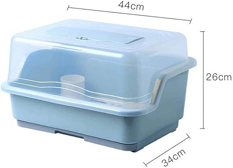 Amazon 食器棚 蓋付き 食器収納ボックス プラスチック製 皿ラック 収納ボックス 洗い桶 キッチン用品 大容量 多機能ラック 水切り ストレージラック 自動排水 滑り止め ステンレス 一目瞭然 クリア M Xl 調味料 スパイスラック オンライン通販