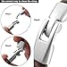 INBLUE Men,Women's Alloy Genuine Leather Bracelet Bangle Rope Black Silver Tone Brown Purple Braided