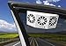 Ferryone Solar Powered Car Fan Auto Front/Rear Window Air Vent Exhaust Fan Vehicle Radiator Vent with Ventilation (Black)