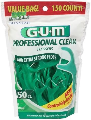 3 pack of G-U-M Professional Fresh Mint Clean Flosserst 150.0 ea