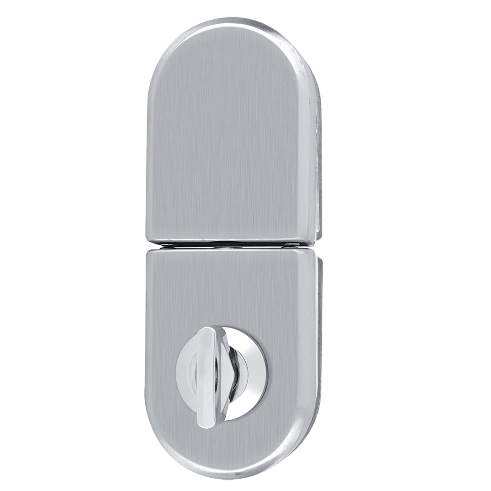 Double Glass Door Lock, Glass Door Lock, 10~12mm Stainless Steel Glass Door Latch,Glass Door Anti-Theft Security Lock with Whirl Knob and Keys for Home Hotel Bathroom Use, Door Lock Door Latch Lock
