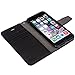 SafeSleeve SS-6+Bl iPhone 6 Plus/6S Plus Cell Phone Radiation Blocker and RFID Wallet Case, Black