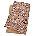 CHZIMADE A4 Flower Printed Soft Cork Fabric DIY Sheet Canvas Back Great for Hair Bows Making Craft 16.5 x11.8 (Purple)