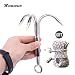 Claw Stainless Steel Outdoor Grappling Hook/Climbing Claw/Gravity Hook/Flying Tigers/Aquatic Anchor Hook for Your Outdoor Life+Safety rope (L/7.5in（L）x 5.7in（W）x 0.32n（D）)