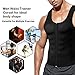 BRABIC Hot Sauna Sweat Suits,Zipper Closure Tank Top Shirt for Weight Lost,Waist Trainer Vest Slim Belt Workout Fitness-Breathable, Neoprene Fabric (Black #2 Classical Sweat Vest, L)