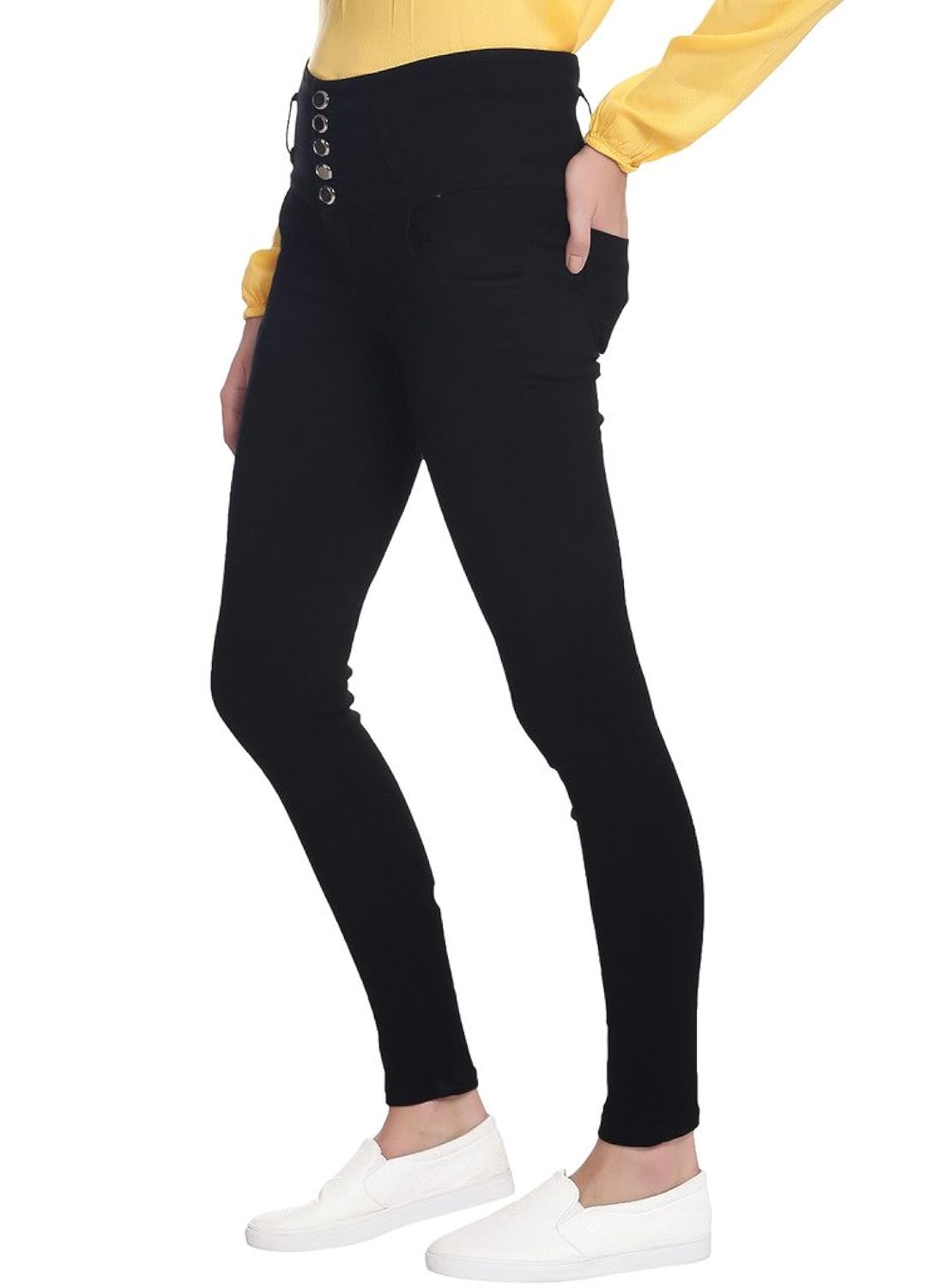 broadstar women denim black jeans