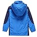 KID1234 Boys' Lightweight Rain Jacket Quick Dry Waterproof Hooded Coat Blue