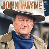 John Wayne 2020 12 x 12 Inch Monthly Square Wall Calendar with Foil Stamped Cover by Faces, USA Amer by 