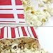 1 oz Popcorn Bags 100pcs Red and White Stripes Paper Bags