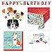 Dog Theme Birthday Party Kit 16 Plates, 16 Napkins, Table Cover, Photo Props, Birthday Banner, Grandma Olive's Recipe
