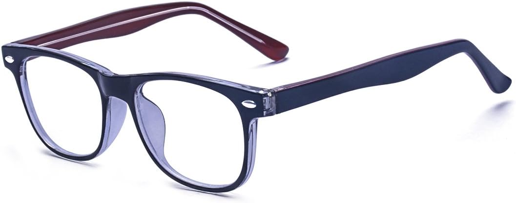 Outray Blue Light Shield Computer Reading/Gaming Glasses for Kids Anti Blue Light 90% UV Protection Low Color Distortion Red Frame