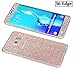 Just Mode(TM)Glittering Style Full Body Bling Glitter Film Sticker Case Cover Protector for Samsung Galaxy S6 Edge-Champagne Gold