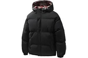 ZGHQHCDRH Quilted Puffer Jacket Down Packable Water Resistant Big and Tall Quilted Mens Jacket Winter