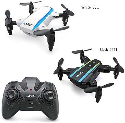 Mini Quadcopter,ToyPark H345 Mini Dual-Aircraft Combination Micro Foldable RC Drone Quadcopter with 2 Set JJRCI White &amp; JJRCII Black
