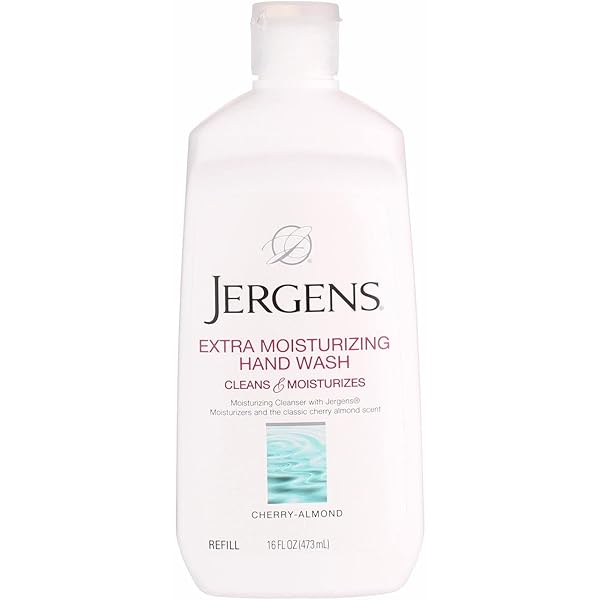 JERGENS EXTRA MOISTURIZING LIQUID HAND WASH REFILL, 16 OUNCES (PACK OF 3)