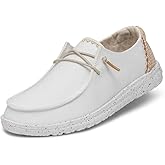 Hey Dude Women's Wendy Chambray | Women's Shoes | Women's Lace Up Loafers | Comfortable & Light-Weight