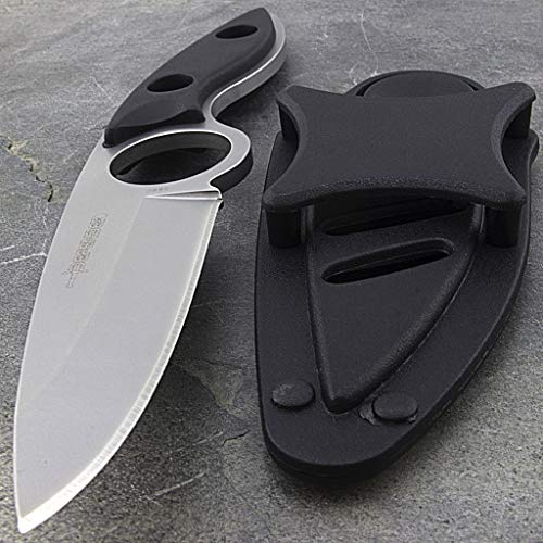 7" FULL TANG SURVIVAL BOOT KNIFE w/ NECK SHEATH Hunting Skinning Camping Combat