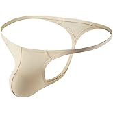 DKEGIFF Men's G String T Back Thong Sexy Underwear Low Rise Bikini Bulge Pouch Exotic Male Lingerie For Guys