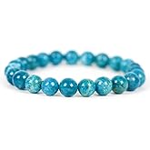 Blandinelove Genuine Crystal Beads Bracelet, High Grade Natural Handmade Gemstone Beaded Bracelets, Stretch Gemstone Bracelet for Men Women with Gift Box and Bag,You Can Take It To Appraisal Agency For Identification