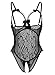 Yinggeli Women Open Cup Crotchless One Piece Sexy Lingerie Teddy Lace Nightie(US M=Tag L,Black) …