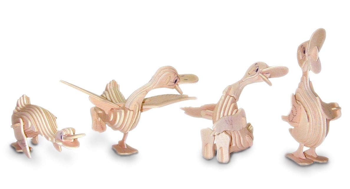 Quay Cartoon Ducks Woodcraft Construction Kit FSC