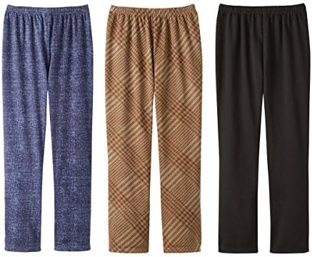 Amazon Co Jp パンツ レディース 裏起毛 あったか 裏起毛足くびあったかパンツ L ブラウンチェック 服 ファッション小物