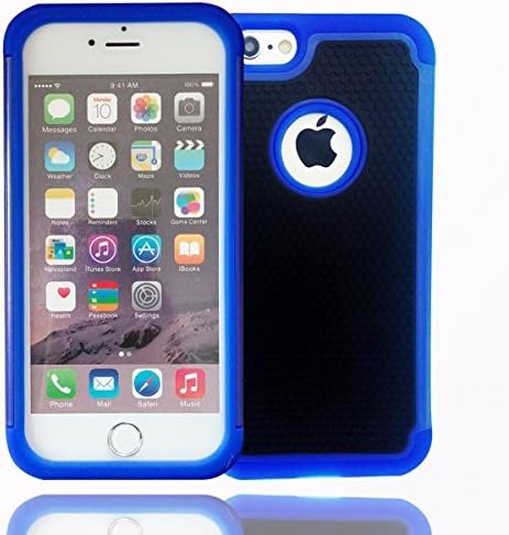 Linnsek Dual Layer Apple Phone Cover[Extra Front Raised Lip] [Shock-absorption] [Hard plastic and Soft Silica] For iphone6/6S  4.7inch (AW6)